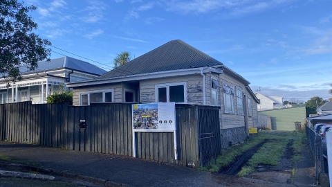An image of a derelict home for sale in Ponsonby.
